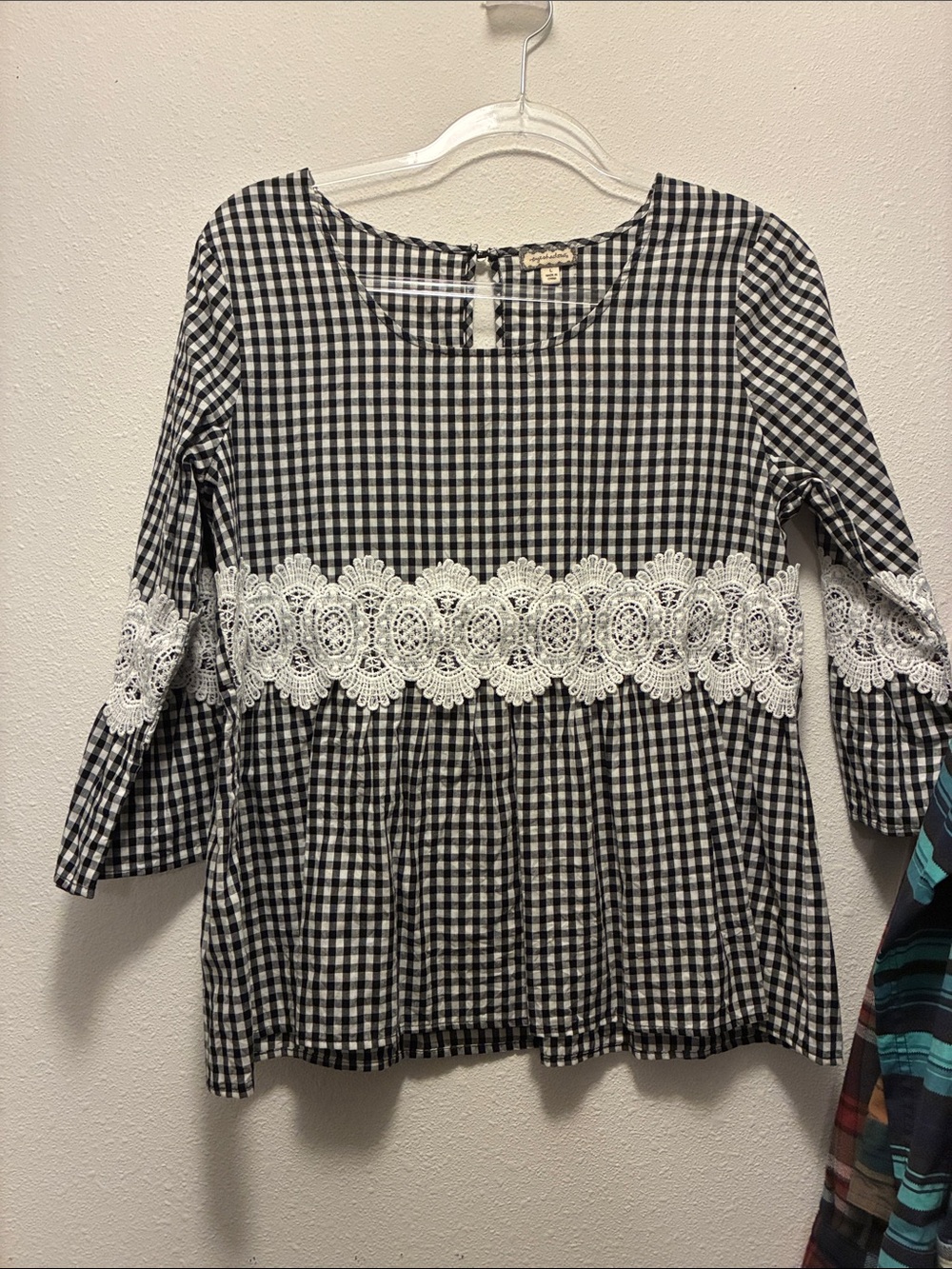 Eyeshadow Black & White Gingham Tank Top